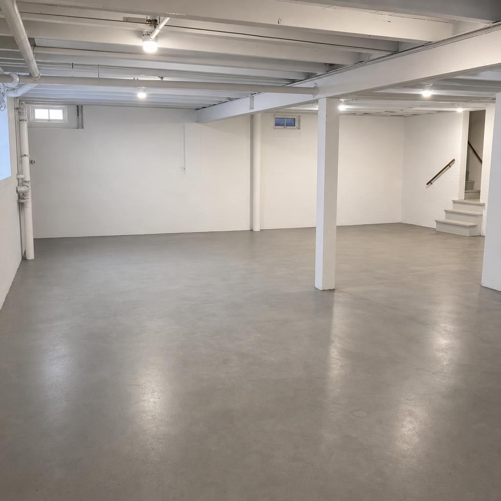 Gereinigter Keller nach Entrümpelung